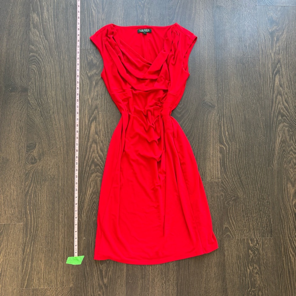 Ralph Lauren Vibrant Red Midi Dress